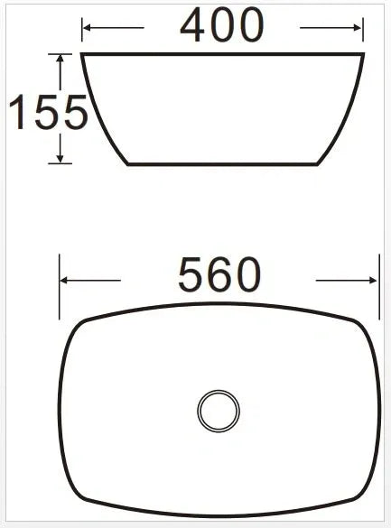 ART BASIN 560x400x155MM