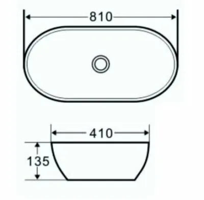 AION ART BASIN 810x410x135MM