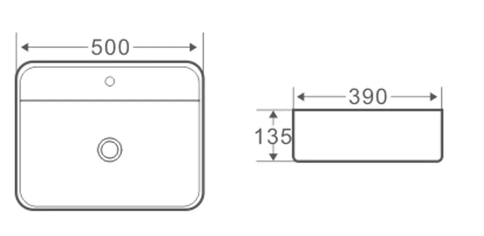 KAMI ART BASIN 500x390x135MM