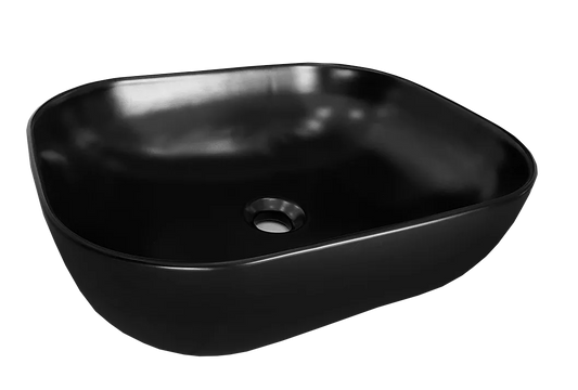 LEA BLACK MATTE ART BASIN 505x405x135MM