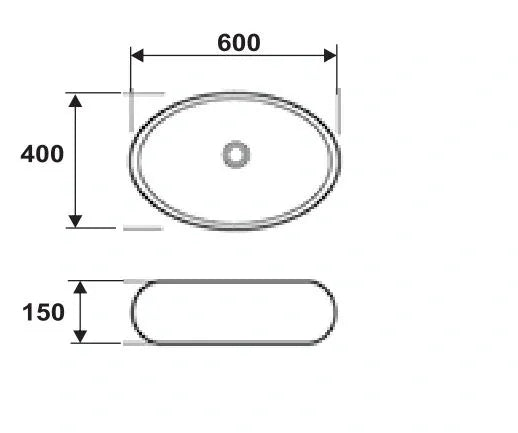 NORA ART BASIN 600x400x150MM