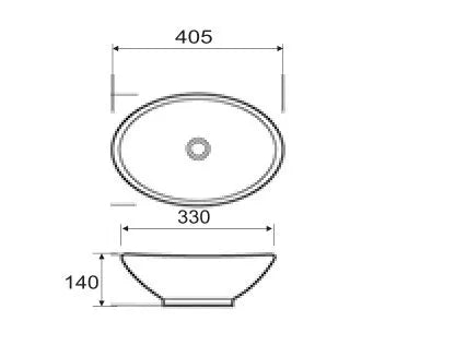 MIA ART BASIN 405x330x140MM