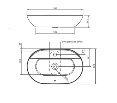 SANLIFE ART BASIN 59.5X37.8X9.4