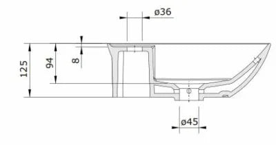 SANLIFE ART BASIN 59.5X37.8X9.4