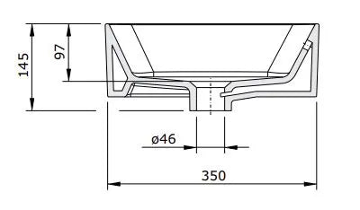 SANLIFE ART BASIN 602x352x97MM