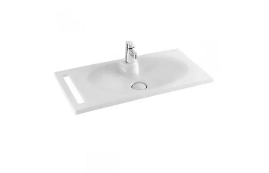 CLEAN WALL HUNG/FURNITURE BASIN WITH TOWEL RAIL 950x465x90MM