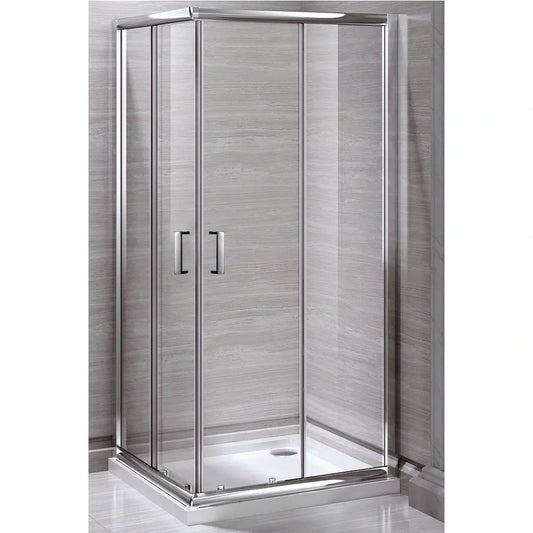 CORNER ENTRANCE SHOWER CABIN FROSTED GLASS