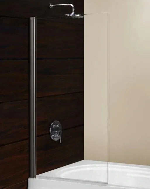 CUBE BATH DOOR WITH CHROME FRAME 80X140