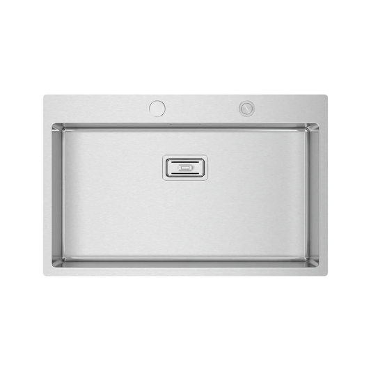 BOX LUX 76 S/STEEL SINK SATIN FINISH 79X50.5CM