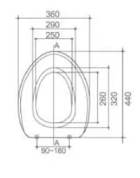 MG WC SEAT FAMILY DOUBLE TOILET SEAT