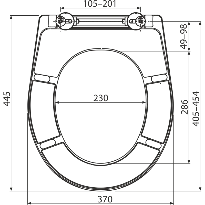 ALCADRAIN WC SEAT DUROPLAST ANTIBACTERIAL CLICK SYSTEM/SOFT CLOSE WHITE