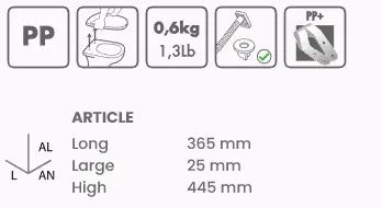 TATAY TOILET SEAT STANDARD WHITE