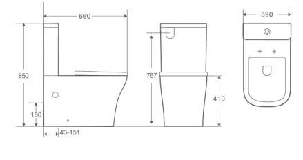 PURE RIMLESS WC COMPLETE