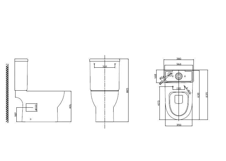 LORENA COMPLETE SET WC P-TRAP