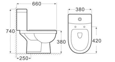 CARINO WC S-TRAP COMPLETE