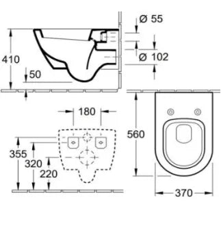 VILLEROY&BOCH SUBWAY 2.0 WALL HUNG WC