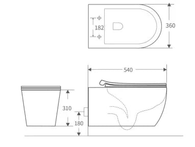 ROUND WALL HUNG WC