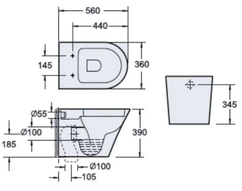 ARCO FLOOR STANDING WC