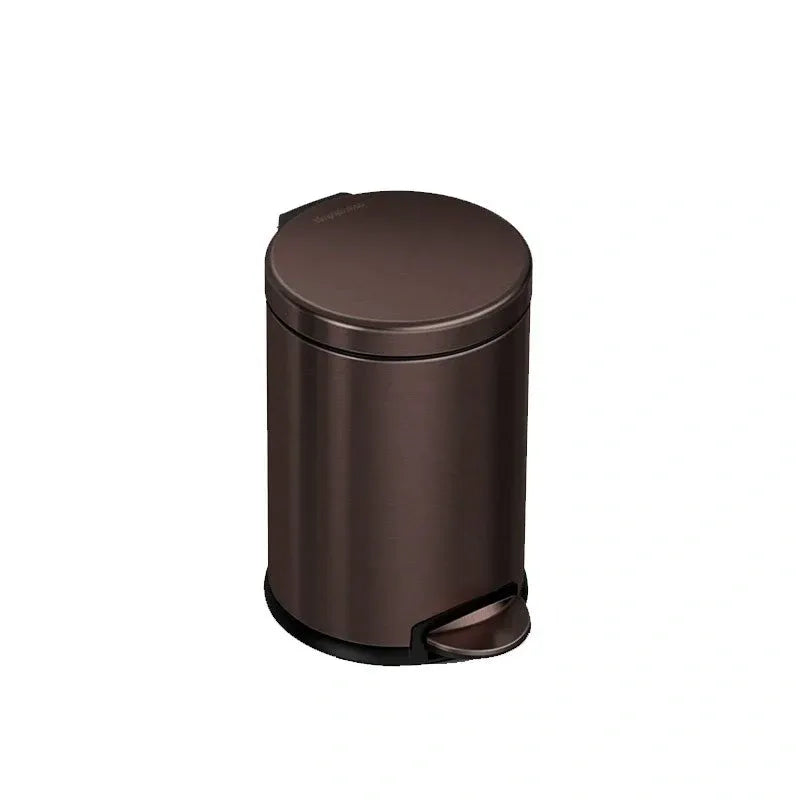 4.5L Mini Round Step Can Dark Bronze Stainless Steel