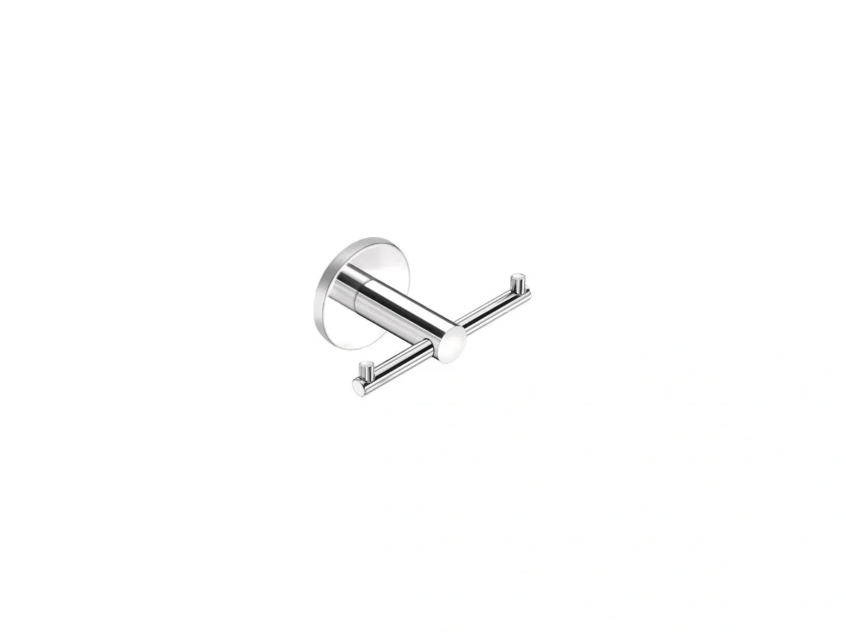 SANCO TWIST ROBE HOOK DOUBLE CHROME