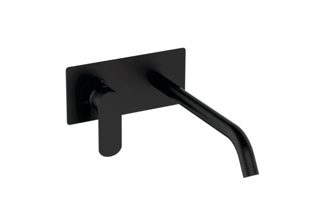 BUILT-IN ROUND BLACK BASIN MIXER