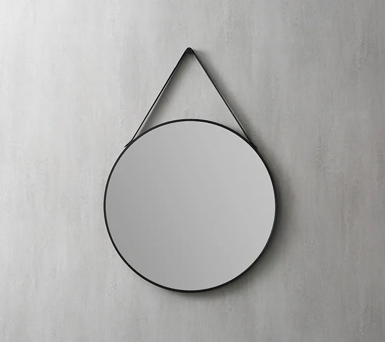 ROUND MIRROR WITH BLACK FRAME ⌀60CM