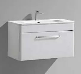 LUNA FURNITURE & BASIN GLOSS WHITE