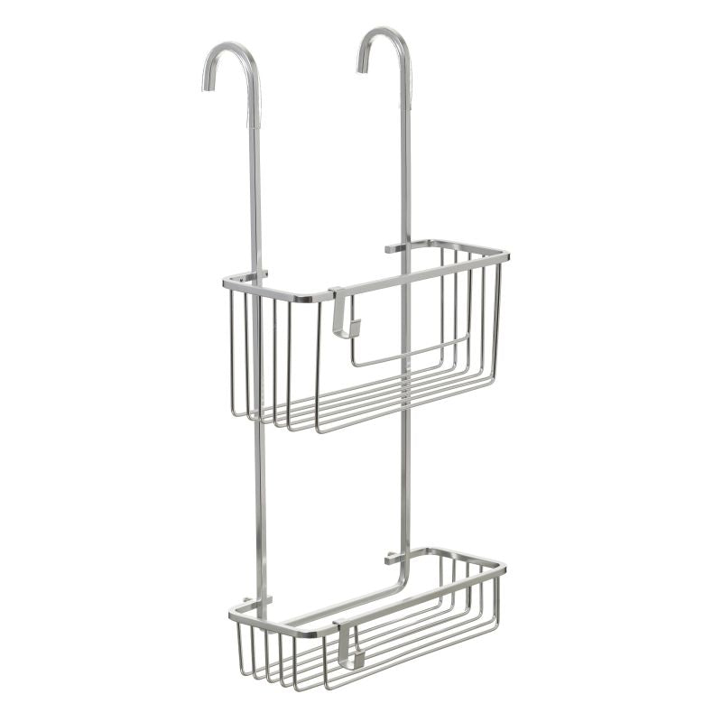 OVER DOOR SHOWER CADDY DOUBLE ALUMINIUM