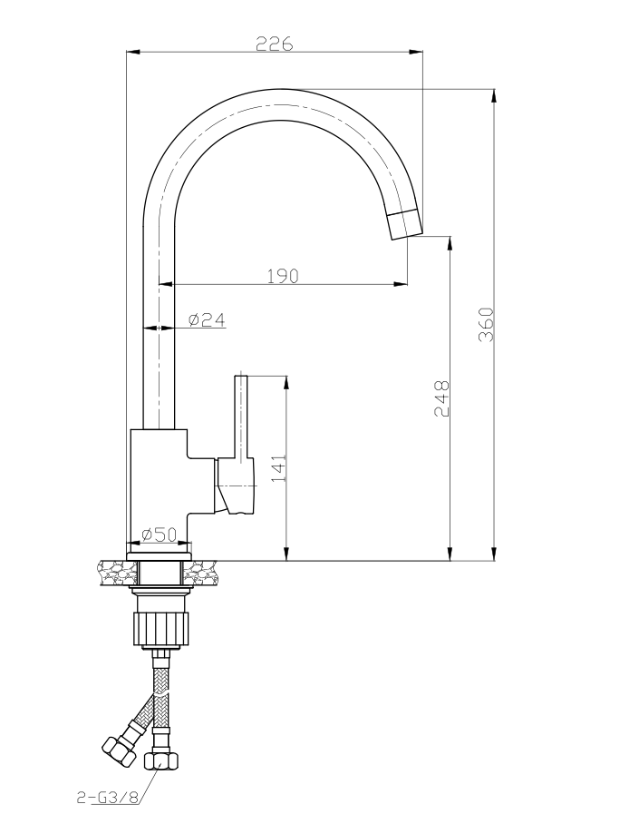 SINGLE LEVER KITCHEN MIXER